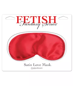 Satin Love Mask Red