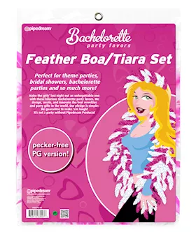Feather Tiara And Boa