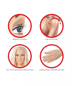 Pipedream Extreme Dollz Hannah Harper Life-size Love Doll