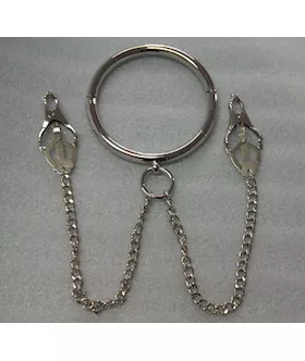 Lockable Metal Collar With Nipple Clamps