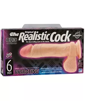 The Realistic Cock Ur3 Vibrating 6 Inch