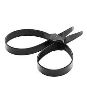 Black Zip Tie Police Cuffs