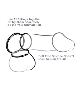 Fantasy C-ringz Silicone 3-ring Stamina Set
