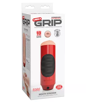 Pipedream Extreme Toyz Mega Grip Vibrating Stroker Mouth