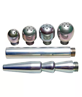 6 Piece Deluxe Aluminum Enema Tip Set