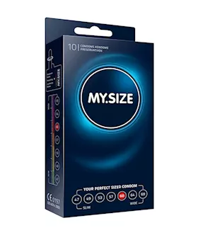 My Size Natural Latex Condom 60 Width 10 Pcs