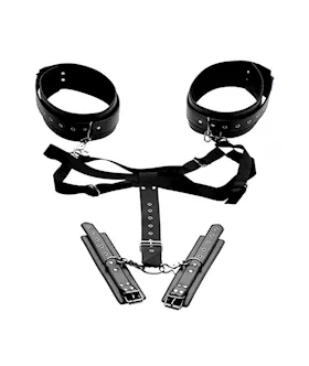 Acquire Easy Access Thigh Harness With Wrist Cuffs