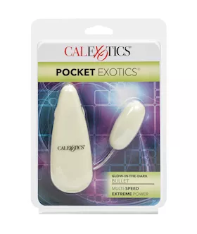 Glow In The Dark Pocket Exotics Vibrating Glowing Bullet
