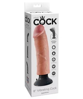 King Cock 8 Inch Vibrating Cock