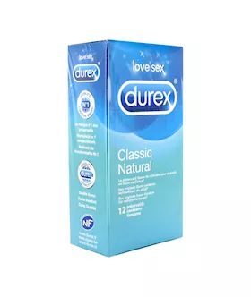 Durex Classic Natural Condoms 12 Pcs