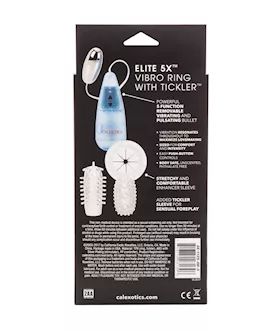 Elite 5x 5 Function Vibro-ring Plus Tickler