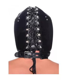 Muzzled Universal Bdsm Hood With Removeable Muzzle