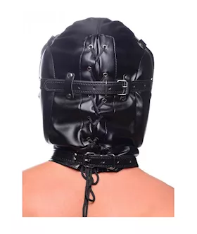 Bondage Hood With Breathable Ball Gag