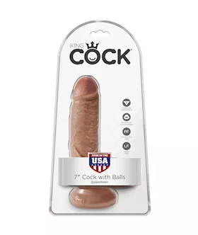 King Cock Suction Cup Dildo With Balls