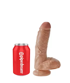 King Cock Suction Cup Dildo With Balls