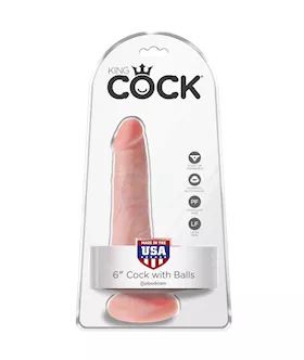 King Cock Suction Cup Dildo With Balls