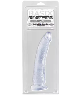 Basix Slim 7 Inch Suction Cup Dildo