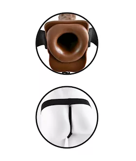 Fetish Fantasy Series 7 Inch Vibrating Hollow Strap-on With Balls