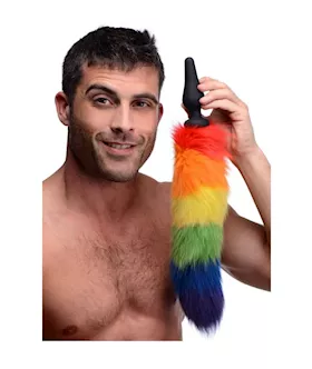 Rainbow Tail Silicone Anal Plug