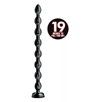 Hosed 19 Inch Beaded Anal Snake