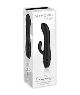 Diamonds The Duchess - Rotating Beaded Rabbit Vibe