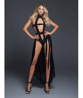 Adore Skye Edge Teddy And Sheer Skirt