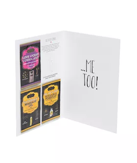 Naughty Notes Greeting Card Wanna F*ck? ...me Too