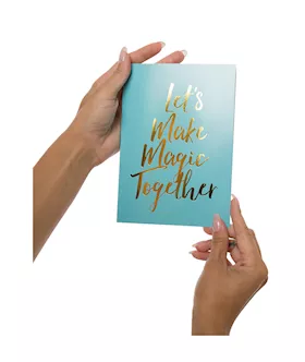 Naughty Notes Greeting Card Let's Make Magic Together