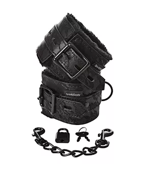 Sportsheets Lace Fur Lines Hand Cuffs