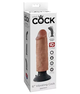 King Cock 6 Inch Vibrating Cock