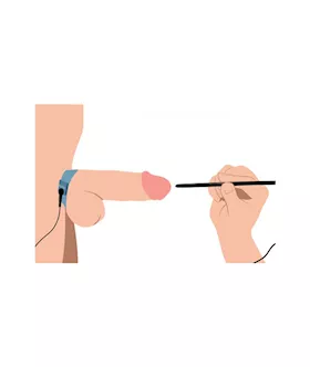 Amplifier Cock & Ball Strap With Penis Stim