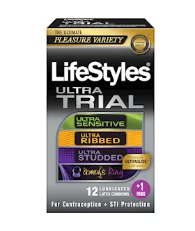 Lifestyles Ultra Trial 12 Plus 1 Condoms With Vibrating Ring