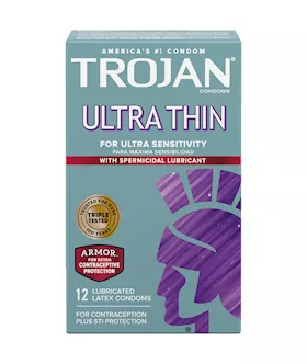 Trojan Ultra Thin Armor Spermicidal  12 Pack