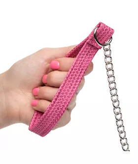 Calexotics Tickle Me Pink Collar With Leash