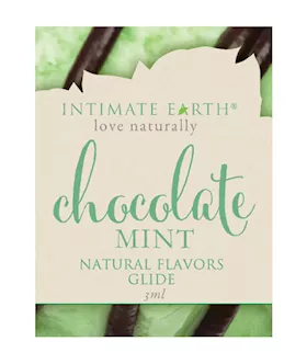 Intimate Earth Natural Flavours Glide Foil  Chocolate Mint