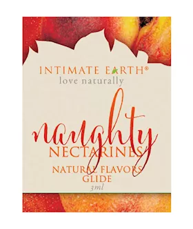 Intimate Earth Natural Flavours Glide Foil  Naughty Nectarine
