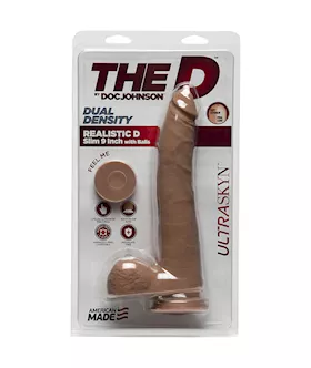 The Ultraskyn Realistic Slim Dildo With Balls