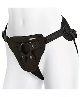 Vac-u-lock Remote Controlled Harness With Vibrating Plug 