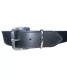 Bound X Wide Leather Cuff And Collar Set