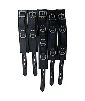 Bound X 5 Piece Nubuck Leather Cuff And Collar Set