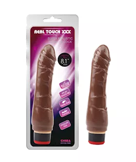 Real Touch Vibrating Cock - 8.2 Inch