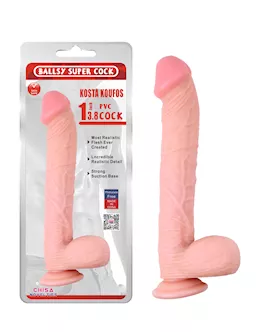 Amore Kosta Koufos Suction Cup 13.8 Inch Dildo 