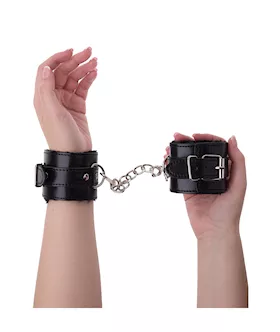 Obey Me Leather Handcuffs