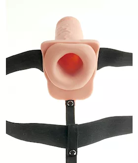 Fetish Fantasy 11 Inch Hollow Rechargeable Strap-on With Balls