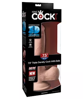 King Cock Plus Triple Density Cock With Balls