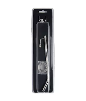 Kink Range Stainless Steel Ring And Penis Plug - 8.2 Inch