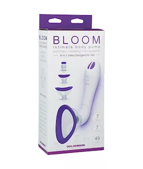 Bloom-intimate Body Pump Vibrator - 4-in-1 Interchangeable Set