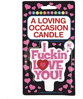 I Fckin Love You Candle