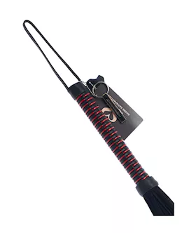 Bound X Suede Flogger With Cord Handle