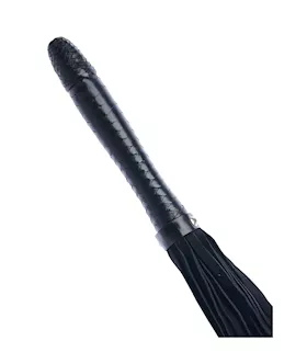 Bound X Suede Flogger With Tapered Handle